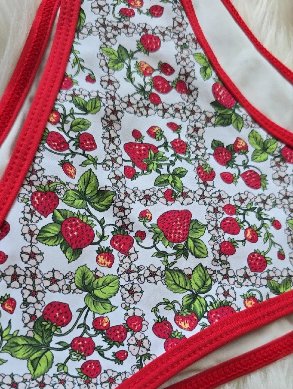 Frankie's Dove Classic Bikini Bottoms  Strawberry Print SIZE M